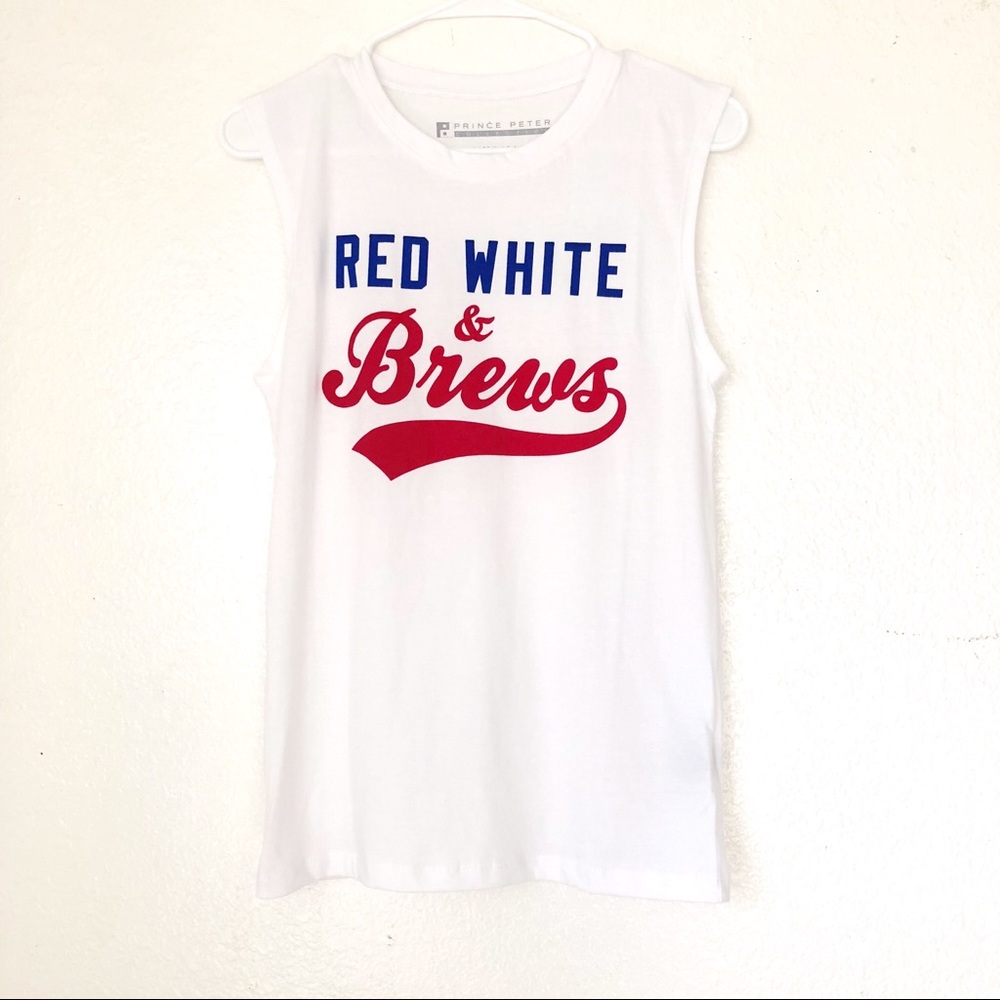 PRINCE PETER Patriotic Graphic Muscle Tee XS - Picture 2 of 8
